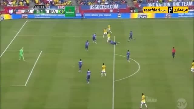 خلاصه بازی آمریکا 1-4 برزیل
