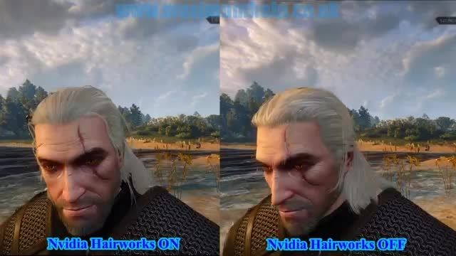 مقایسه تکنولوژی Nvidia HairWorks در بازی the witcher 3