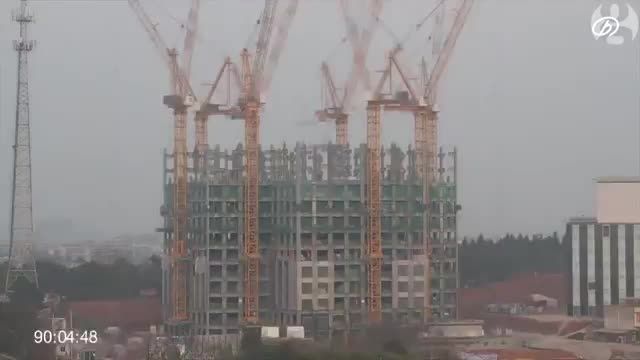 ساخت ساختمان 57 طبقه در 19 روز در چین - زومیت