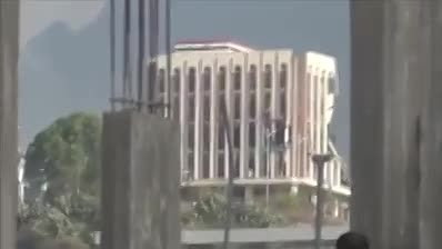 انهدام قصر ریاست جمهوری شهر تعز