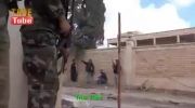 صحنه جالب شات تروریست سوری توسط تك تیر انداز ارتش سوریه