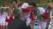 مراسم اهدای مدال طلا به تیم ملی والیبال ایران