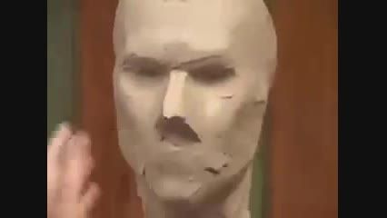 مراحل ساخت مجسمه چهره انسان