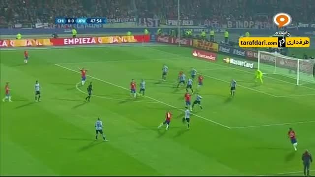 خلاصه بازی شیلی 1-0 اروگوئه
