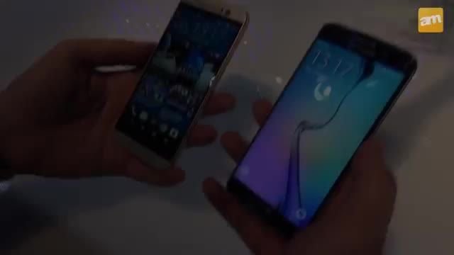 Samsung Galaxy S6 Edge vs HTC One M9 - MWC 2015 DE
