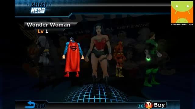 گیم پلی بازی اندرویدی Justice League Free:EFD