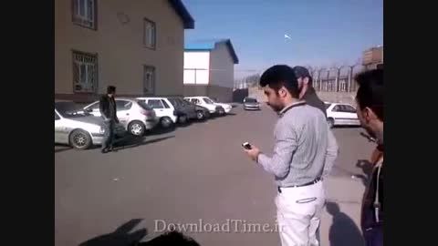 پریدن یک ایرانی از روی ماشین 206