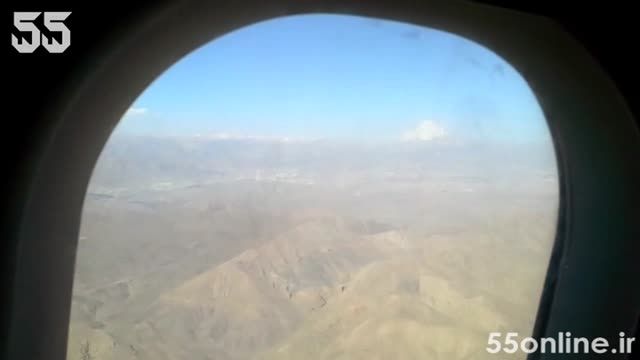 ثبت لحظه نادر تماشای قله دماوند از پشت پنجره هواپیما
