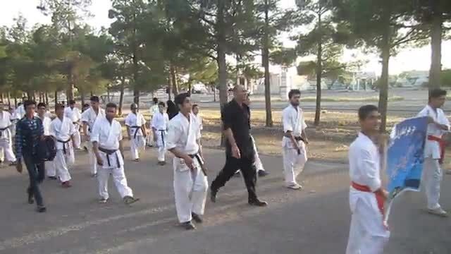 پیادروی  پرفکت کاراته به مناسبت هفته معلم شی هان حاجتی