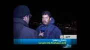 حادثه خفن در حین گزارش  تلویزیونی