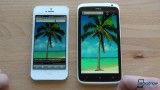 مقایسه ی iphone5 و htc one x