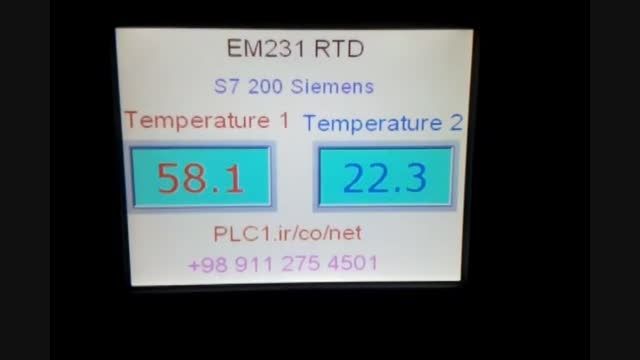 EM231 RTD - اتصال سنسور دما به S7 200 زیمنس