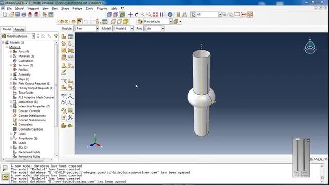 Hydroforming process modeling in Abaqus