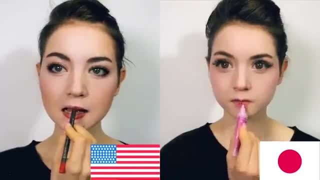تفاوت آرایش به سبک آمریکایی و ژاپنی