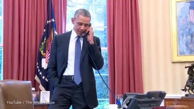 تماس مستقیم اوباما با زنان فوتبالیست آمریکا