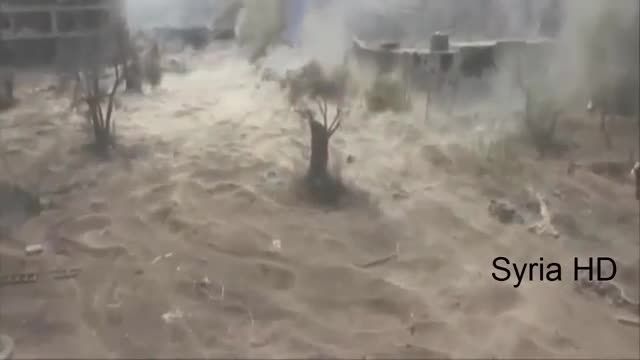 شلیک تانک به یک داعشی از فاصله 2 متری