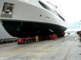 جابجایی کشتی 1100 تنی  توسط یک شرکت ایتالیایی