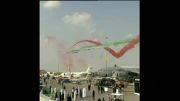 نمایش هوائی در نمایشگاه دبی