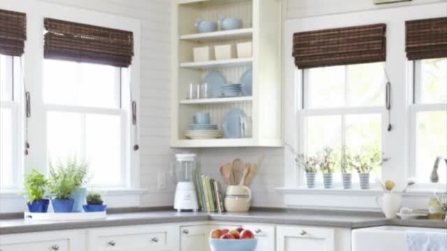 طراحی آشپزخانه - رنگ آمیزی آبی