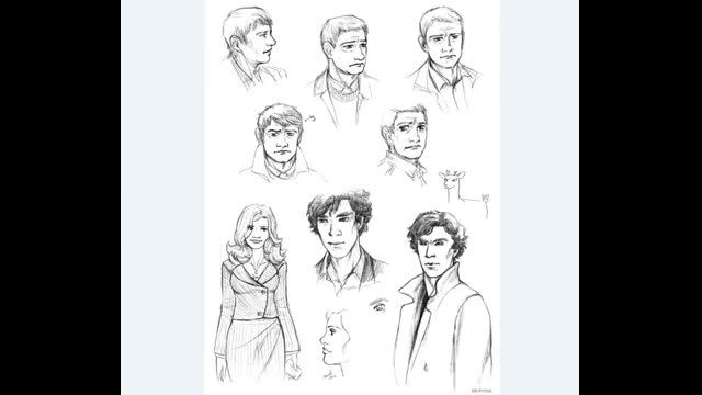 نحوه کشیدن شرلوک