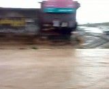 آب گرفتگی خیابان ها در حاجی آباد