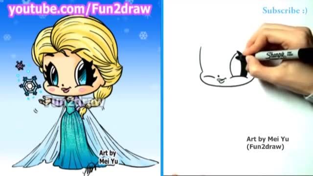 How to draw Elsa?Fun2draw