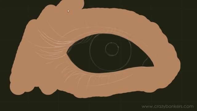 نقاشی چشم طبیعی