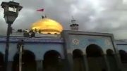 نصب پرچم ابالفضل العباس بر روی گنبد حرم حضرت زینب (سلام الله علیها)