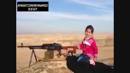 شیر دختر کرد علیه داعش...