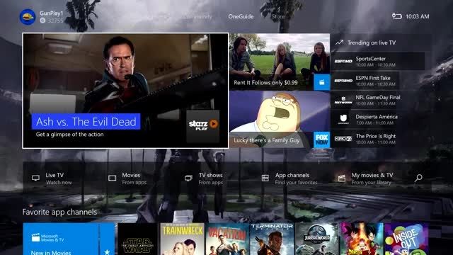 OneGuide on the New Xbox One Experience