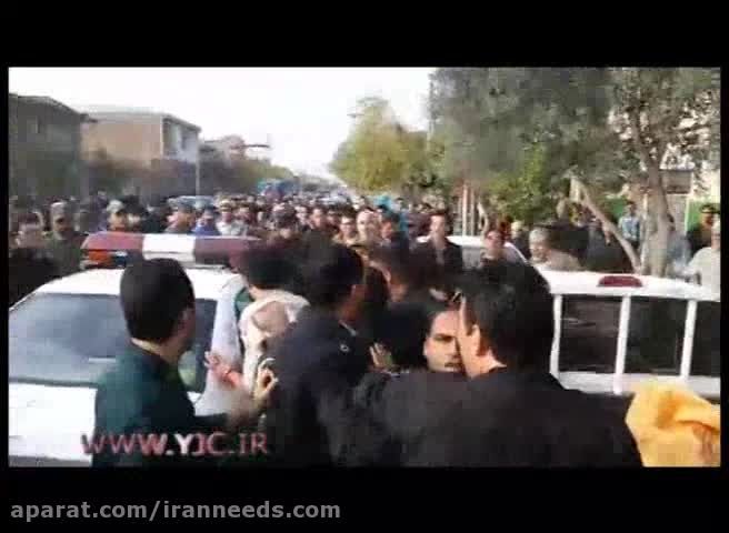 لحظه دستگیری سارق مسلح طلا فروشی گلستان + فیلم