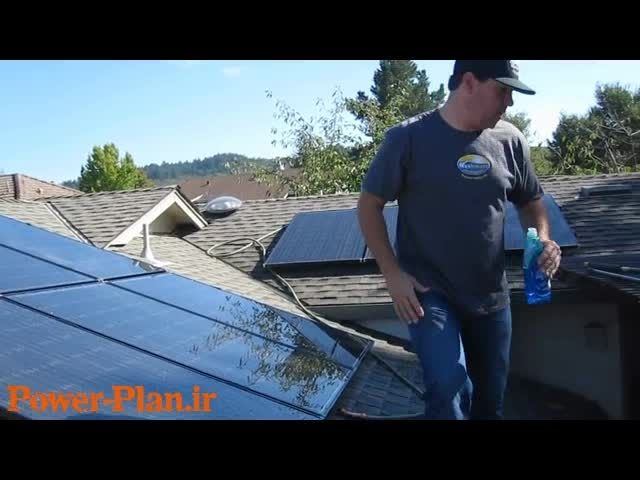 کلیپ جالب شستشوی پنل خورشیدی