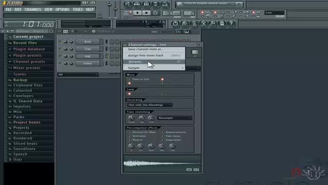 آموزش FL Studio 11 داتیس - تنظیمات کانال ها