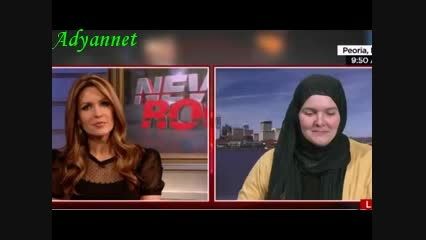 زن مسیحی با حجاب اسلامی