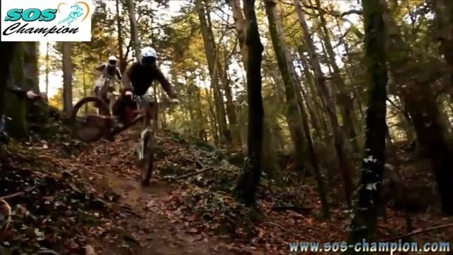 دوچرخه سواران فوق حرفه ای در کوهستان