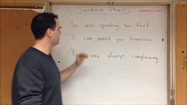 English Pronunciation Video-Sentence Stress