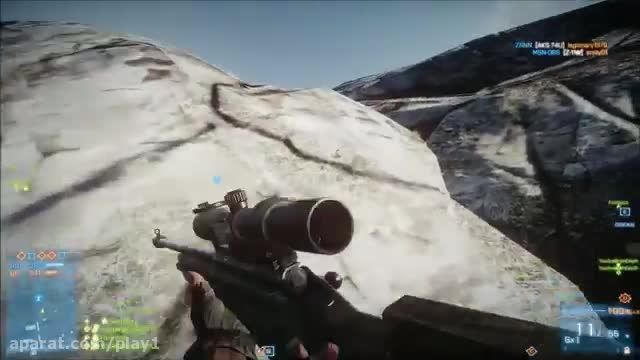 50 KILL حرفه ای با اسنایپر در Battlefield 3