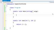0018 آموزش برنامه نویسی سی شارپ - بخش اول: مقدمات - قسمت هجدهم: تابع استاتیک و برونداد output and static function