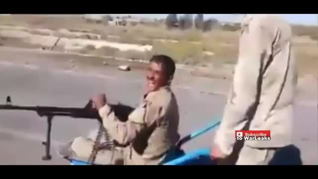 نبرد سرباز عراقی با جدیدترین خودرو نظامی ساخت داخل عراق