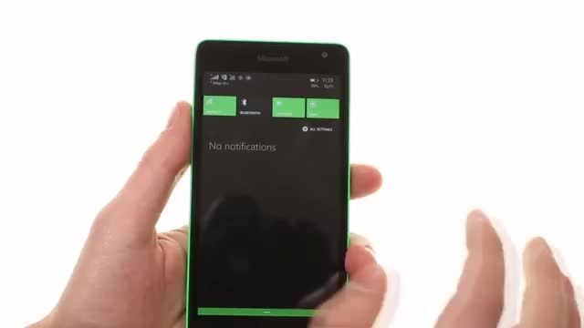 Microsoft Lumia 535 user interface