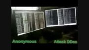 (M-DEFENCE.com)فیلم یک از حملات DDOS گروه  Anonymous