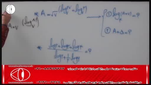 آموزش تکنیکی ریاضی(توابع و لگاریتم) با مهندس مسعودی(77)