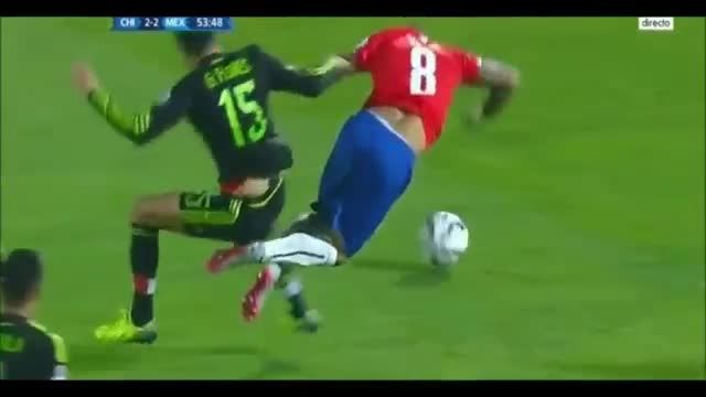 خلاصه بازی شیلی 3-3 مکزیک
