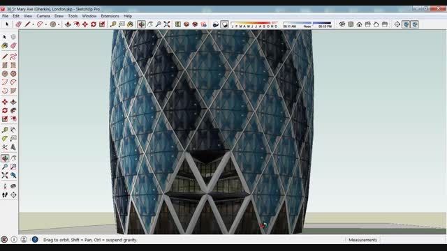 مدل 3 بعدی اسکچاپ برج خیارشور لندن