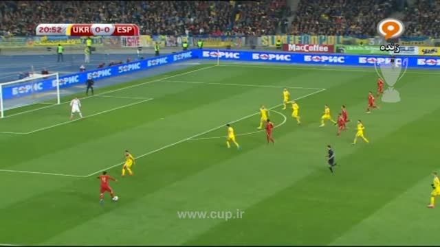 گل ماریو گاسپار؛ اسپانیا ( 1 ) - اوکراین ( 0 )
