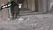 شکار یک تروریست چچنی سگلفی بدست قناص  ارتش سوریه