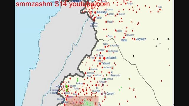 Cities and towns during the Syrian Civil War Map-Part 3