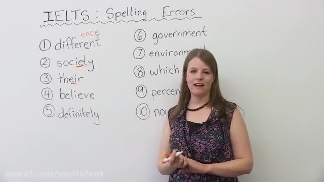 ده اشتباه مهم در هجی کلمات امتحان آیلتس