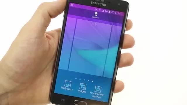Samsung Galaxy Note Edge user interface