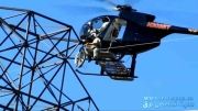 تعمیر خطوط انتقال برق با هلیکوپتر